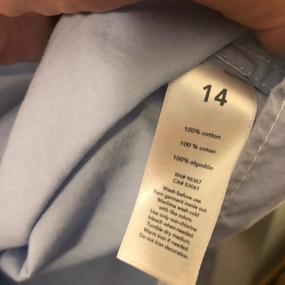 OshKosh long sleeve button down shirt boys 14 NWT - Picture 4 of 7